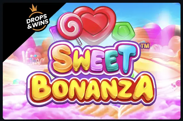 Sweet Bonanza slot cover in the VegasNow Canada slots lobby